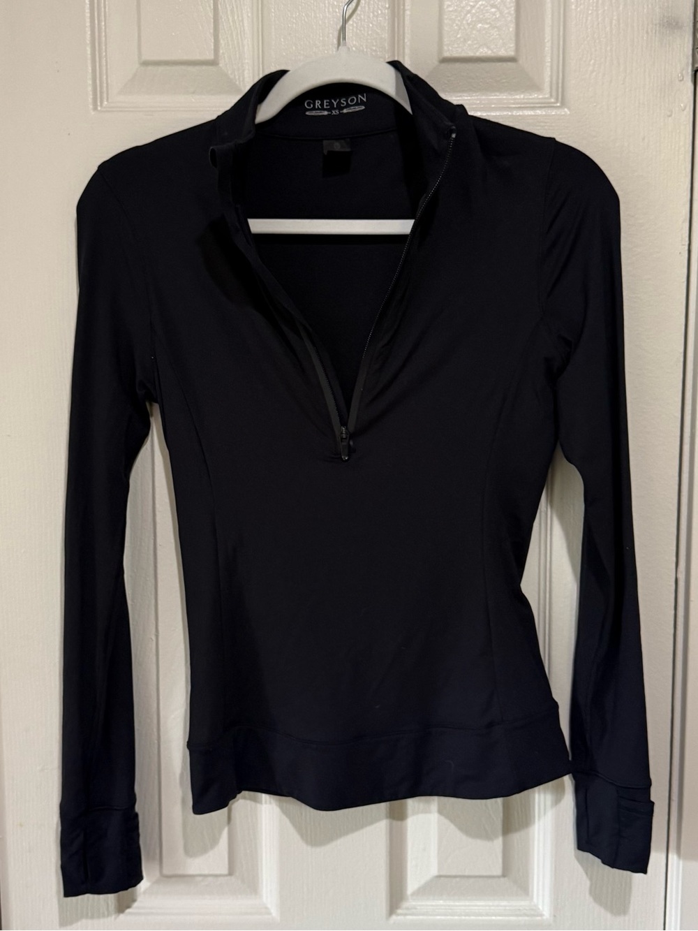 Greyson Black Long-Sleeve Quarter Zip Performance Pullover